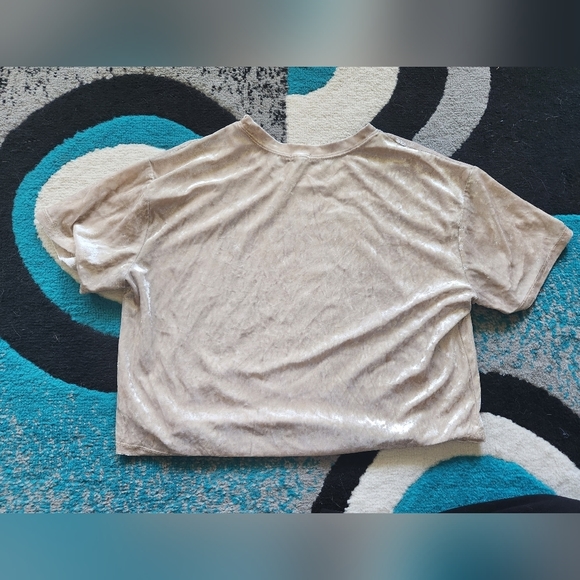 Garage Cream Velvet Crop Top (different colour than the cover pic) - Picture 3 of 3
